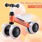 Costway Babyjoy 4 Wheels Baby Balance Bike for 2 Years Old Boys Girls with Soft Seat Ride On Toy Blue/Orange/Pink